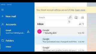 Fix Windows 10 Mail App Error Your Gmail Account Settings Are Out of Date and Mail App Sync Issue