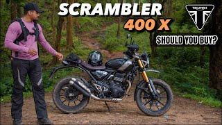 SHOULD YOU BUY TRIUMPH SCRAMBLER 400X | COMPLETE INDEPTH DETAILED REVIEW, PRICE AND FEATURES