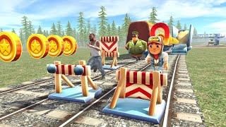 Franklin Stuck In Subway Surfer - INDIAN BIKES DRIVING 3D