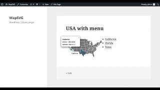 MapSVG 2.x tutorial: interactive vector map with menu in WordPress