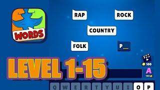 Popular Words Family GameLevel 1-15 | Gameplay