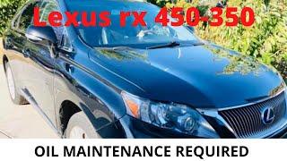 Lexus 2010 + RX,LS,GS OIL MAINTENANCE REQUIRED. Описание как сбросить