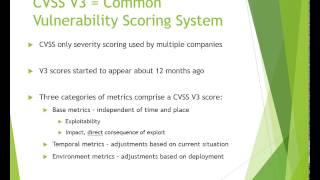 CVSSv3 Tutorial