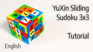 How to solve the YuXin Sliding Sudoku 3x3 cube (no additional Algs needed) | easy Tutorial