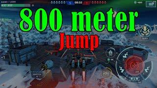 WR War Robots - Raptor Amazing Power jump 800 meter