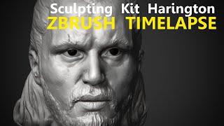 Sculpting Kit Harington aka Jon Snow Zbrush Timelapse