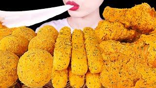 ASMR MUKBANG｜FRIED CHICKEN, CHEESE BALL, CHEESE STICK, BBURINKLE 뿌링클 치킨, 치즈스틱, 치즈볼 EATING SOUNDS 먹방