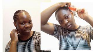 Plaiting my hair//how I do it