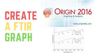 ORIGIN 2016- HOW TO CREATE A FOURIER TRANSFORM INFRA-RED (FTIR) SPECTROMETER GRAPH