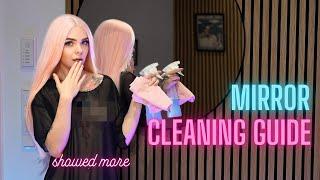 [4K HOUSEWIFE]  Mirror Cleaning | Black Dress Clean with Bella