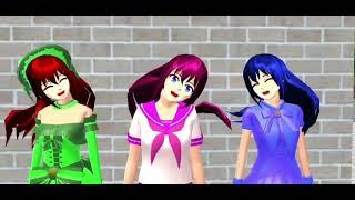 Luvi, Poppet,and Galaxiana ejud_gushe dance Versions sakura school simulator