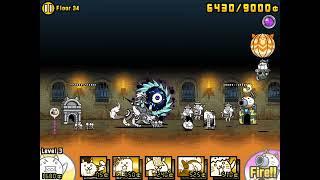 Battle Cats Heavenly Tower Floor 34 with D'arktanyan