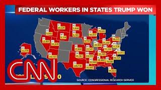 Map shows how Trump’s own supporters could be hurt by his job cuts