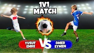 WHAT A MATCH! OMER EYMEN AND YUSUF EMRE PLAYED A VERY INTENSE GAME | EXCITING FOOTBALL MATCH