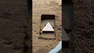 Metal Casting Process into Jade six-pointed star card! #metalcasting #molding #handmade