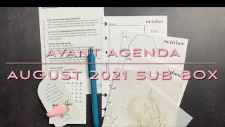AVANT AGENDA | August 2021 Subscription Box | Planner + Stationery Sub Box | Shop Haul | Unboxing