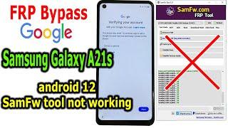 FRP Bypass Google Account Lock Samsung A21s Android 12  with Android Utility