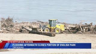 Portion of English Park closed due to recent flooding