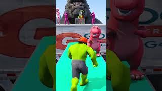 GTA 5 Epic Ragdolls Nick Hulk & Scary Teacher Vs King Kong ep.107 #shorts