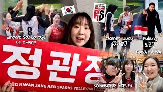 Akhirnya! Bertemu Mega Secara Langsung / RED SPARKS VS HYUNDAI HILLSTATE / 여자배구 첫 직관