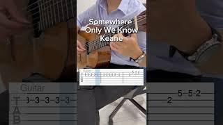 Part 1 - Somewhere Only We Know by Keane #guitartutorial #guitarcover #beginners #guitartabs