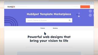 Introducing the HubSpot Template Marketplace, including themes and new modules