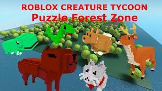 Roblox creature tycoon - how to unlock all puzzle forest zone creatures