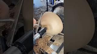 Woodturning a bowl from start to (almost) finish #shorts #woodturning