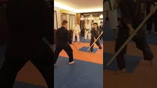 Ryukyu kobudo Hoshokai training with Bo Kun (Kon) Gorbylev Aleksey / bo tai bo practice defense