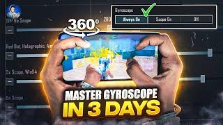 Learn gyroscope in 3 days | Best gyroscope tips and tricks for close range (BGMI/PUBG MOBILE)