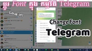 Change Font in Telegram 2024 #viral #tutorial #telegram #fontaine