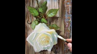 white rose. oil painting  #flowers  paintings  #art #painting  #acrylicpainting #oilpainting #rose