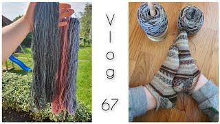 Vlog 67 Итоги эксперимента с твидом || Нужно ли стирать Soft Donegal Tweed || Гольфы в процессе