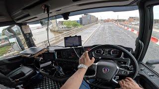 POV DRIVE SCANIA R450 DRIVING KINGSTON UPON HULL  TRUCKDRIVER UK #79ASMR