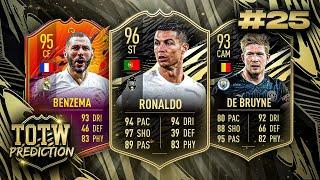 FIFA 21: TOTW 25 PREDICTIONS! IF RONALDO, BENZEMA & DE BRUYNE 