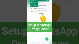 Setup WhatsApp Proxy Server #shorts #whatsapp #tech #learn