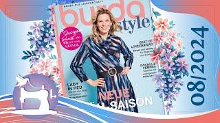 Burda Style 8/2024 Шедевральные Модели! Тренды Доминирующие На Подиумах! Классический Красный!