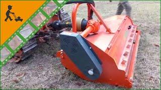 Medium grass and wood flail mower AgriEuro MS 160, hydraulic side shift - Customer's operating video