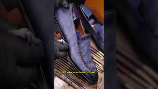 GIFENNSE Craftsman's Blue Transformation of White Leather Loafers L  #shoes #mensshoes #dressshoes