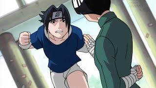 Rock Lee vs Naruto and Sasuke (English Dubbed)