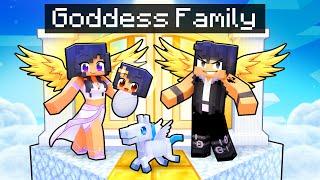 Having a GODDESS FAMILY  in Minecraft!