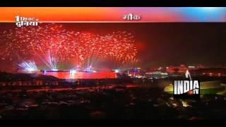 Beautiful demosnstration of fireworks in APEC Summit 2012 in Russia