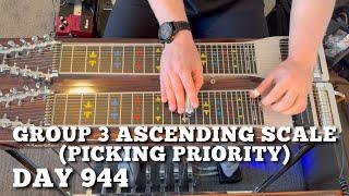 Pedal Steel Everyday - Day 944 - Group 3 Ascending Scale (Picking Priority)