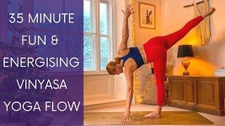 35 MINUTE FUN & ENERGISING VINYASA YOGA FLOW // All Levels // Fluid Fox Yoga