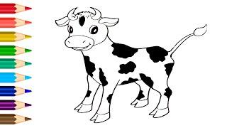 КАК НАРИСОВАТЬ КОРОВУ // HOW TO DRAW A COW // РИСУНКИ ДЛЯ СРИСОВКИ