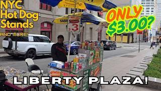 TOP NYC Hot Dog Stands: Liberty Plaza! | NYC Hot Dog Stands