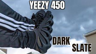 YEEZY 45O (not utility) Dark Slate Black review on feet unboxing [SEASON 2 EP 5] #BACKAGAIN #4k