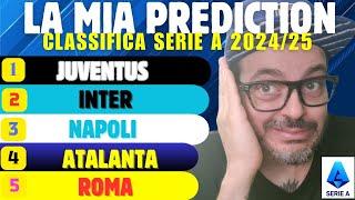 LA MIA | PREDICTION | DELLA CLASSIFICA FINALE DI: SERIE A 2024-2025 