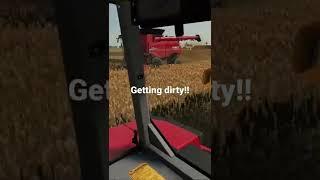 Getting dirty in the field! - FS22 #subscribe #harvest #farmingsim22 #caseih #like