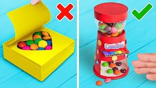 DIY ARCO-ÍRIS DOCE GADGET  ARTESANATOS COLORIDOS PARA ESCOLA PARA VOCÊ